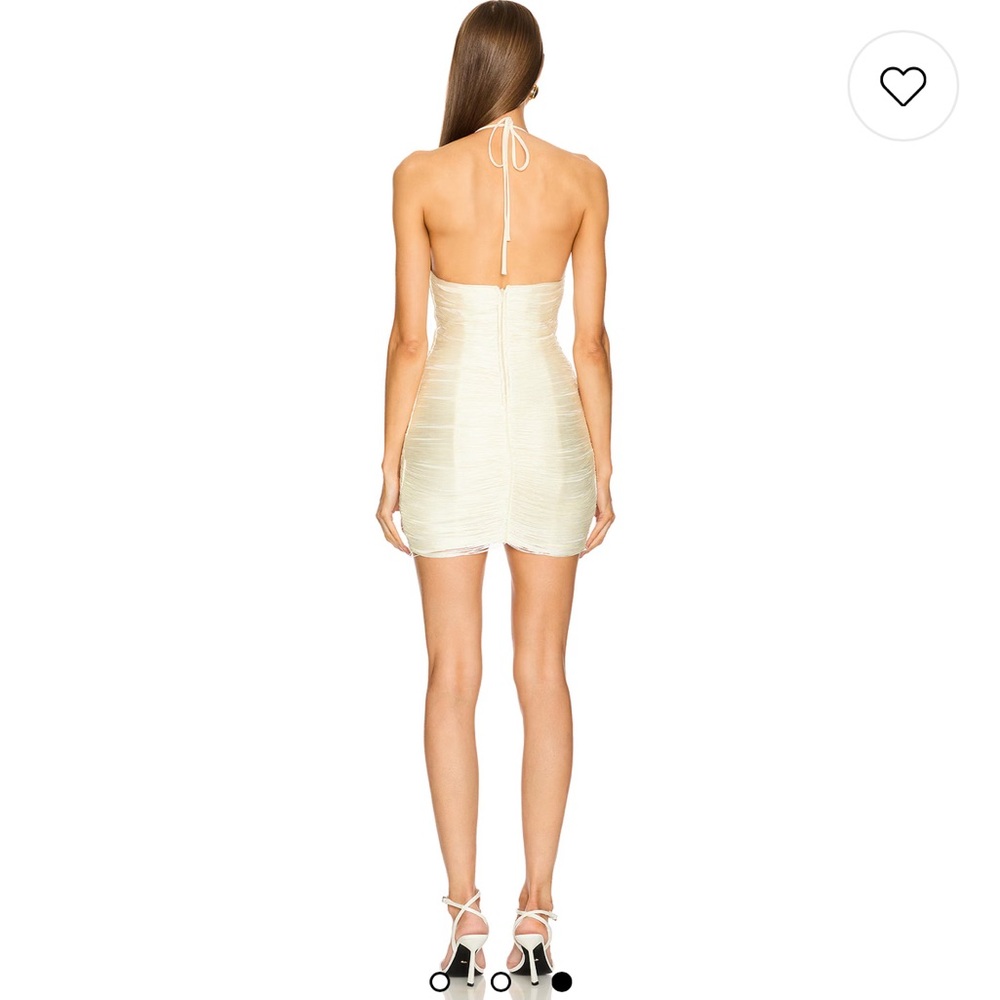 Michael Costello Skylar Mini Dress in Ivory S